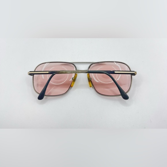 Vintage Viva Gino Black Gray Pilot Sunglasses Frames Only - Picture 4 of 8